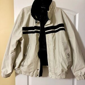 Nautica Men's Storm Jacket with Blue Accents, Size xl